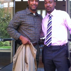 On Set ofSCANDAL 2011 with Columbus Short Chill Brother!!