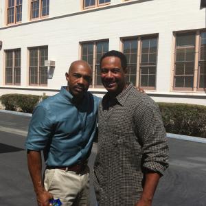 On Set Of The Closer 2011 with Michael Beach Superb Professional!!