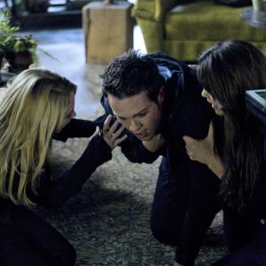 Still of Thomas Dekker Britt Robertson and Shelley Hennig in The Secret Circle 2011