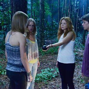 Still of Rachelle Lefevre Colin Ford Britt Robertson and Mackenzie Lintz in Under the Dome 2013