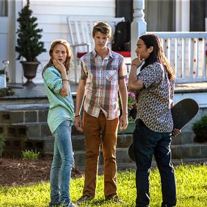 Still of Colin Ford Britt Robertson and John Elvis in Under the Dome 2013