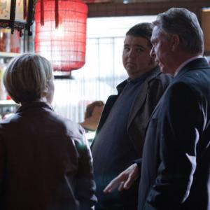 Still of Sam Neill, Jorge Garcia and Sarah Jones in Alcatraz (2012)