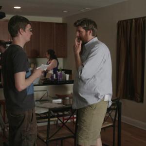 On the set of NATE & MARGARET with Co-writer/Director, Nathan Adloff.