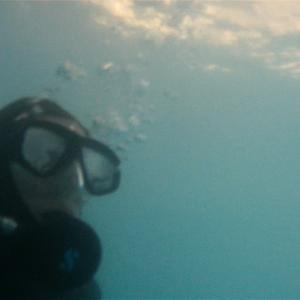 Production still for Dont Swim Alone Directing underwater