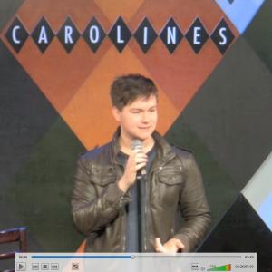 Conor performing at Carolines on Broadway