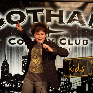 Conor performing at Gotham Comedy Club as part of Kids n Comedy