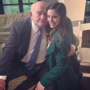 On the set of Love Meet Hope with Ed Asner