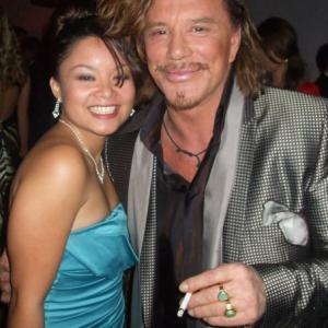 Maple Navarro and Mickey Rourke at the Screen Actors Guild Awards