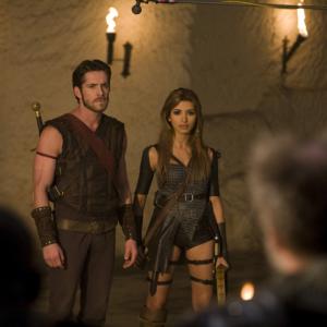 Still of Sean Maguire and India de Beaufort in Kroumld Maumlndoon and the Flaming Sword of Fire 2009