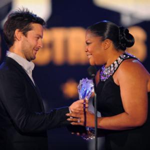 Tobey Maguire and MoNique at event of 15th Annual Critics Choice Movie Awards 2010