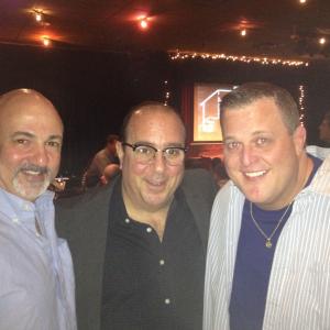 Joseph Callari with Louis Mustillo and Billy Gardell of 