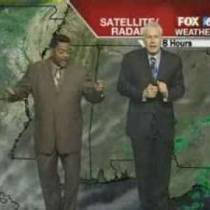 Danceing with the weather man live on air