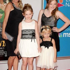 Natalie Alyn Lind and family Barbara Alyn Woods Alyvia Alyn Lind and Emily Alyn Lind at the premiere of Wont Back Down