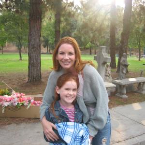 Chase Wilmot on the set of Sacrifices of the Heart aka Spring Thaw with Melissa Gilbert