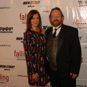 Mia Tate and Richard Dutcher at the Falling premiere