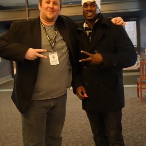ActorWriterDirector  James McDougall and Actor Michael A Amos at the 2014 Toronto International Short Film Fest