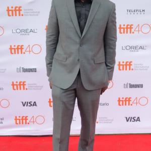 MICHAEL A AMOS  Spotted outside TIFF Bell Lightbox at the 2015 Toronto International Film Festival