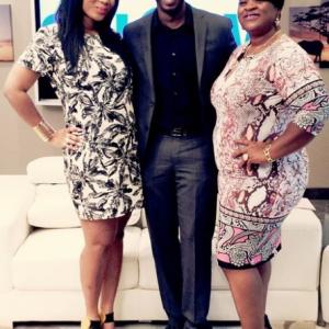 MICHAEL A AMOS on The Awareness Show with hosts Joan Amanfoh right and cohost Eugenia Asiamah left