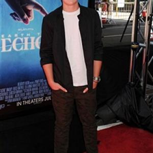 Actor Brennan Bailey arrives at the Premier of Earth to Echo Los Angeles Ca June 14 2014