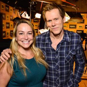 Kevin Bacon and Emily Glassman at event of IMDb amp AIV Studio at Sundance 2015