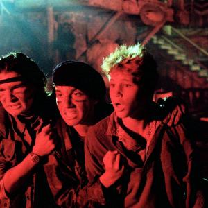 Still of Corey Feldman Corey Haim and Jamison Newlander in The Lost Boys 1987