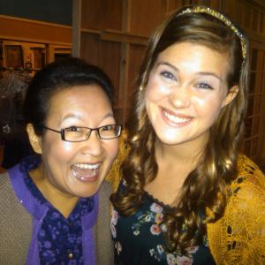 With Helen Hong on the set of the initial Thundermans pilot