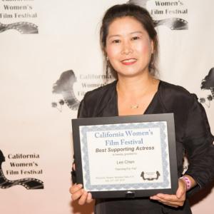 At California Women's Film Festival on July 15, 2015. Won the Best Supporting Actress for short film 