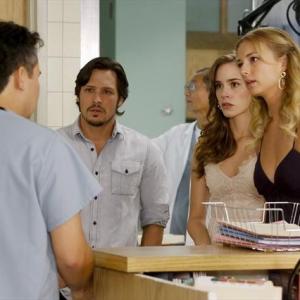 Still of Emily VanCamp Nick Wechsler and Christa B Allen in Kerstas 2011