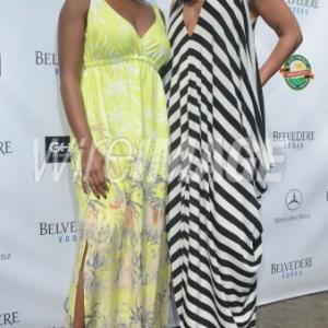 Naturi Naughton Syr Law red carpet arrival 4th Annual Alex Thomas Celebrity Golf Weekend at Hollywood Roosevelt Hotel