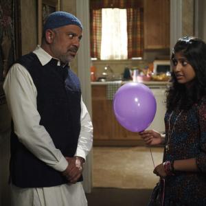 Aliza Vellani and Manoj Sood on set of Little Mosque on the Prairie Season 3 Episode 7 Sweet Sixteen