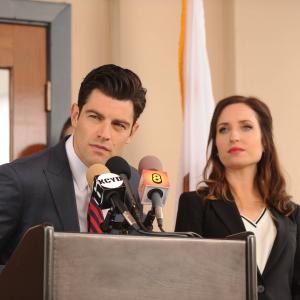 Still of Max Greenfield and Zo Lister in New Girl 2011