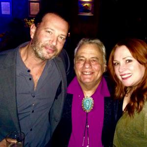 Actress Kerry McGann w Rascals frontman Eddie Brigati  actorscreenwriter Christian Keiber at the Cutting Room for the Renegade Theatre show NYC