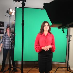 Shooting standups with Soledad O'Brien