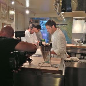 Shooting Chefs Fabio Viviani and David Blonksky