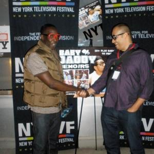 Michael K Williams and Jorge Rivera at the New York Television Festival 2010