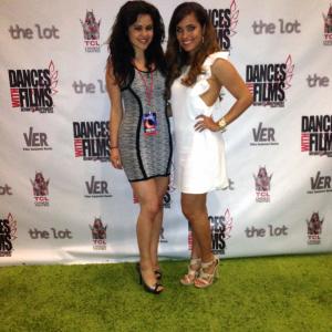 Carol Anne Watts and Kristen StephensonPino at the premiere for The Periphery in the Dances With Films Festival