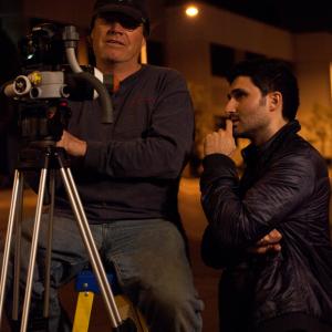 James Jay Ellis Director of Photography for HYE POWER discussing a shot with Nazo Bravo 2011