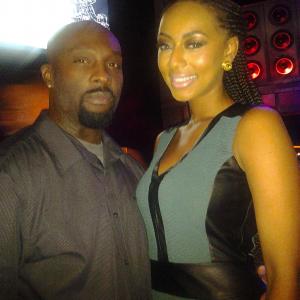 Ro Brooks and Keri Hilson at the Wrap Party for The Haves and the Have Nots