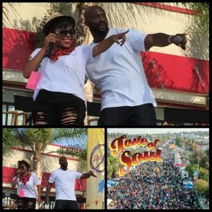 Ro Brooks Hosting the Star Quest Stage  Taste Of Soul My girl Paula J Parker came through and rocked with me for a while