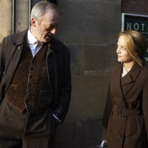 Still of Liam Cunningham and Sarah Greene in Noble 2014