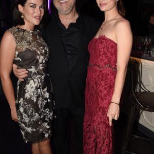 Sarah Greene with Harvey Weinstein and Lily James