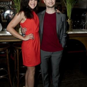 The Cripple of Inishmaan press night afterparty at the National Portrait Gallery Cafe in London on June 18 2013 Here Sarah Greene and Daniel Radcliffe