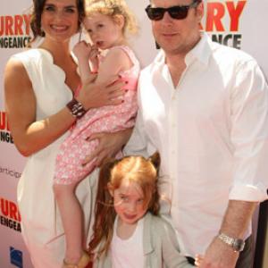 Brooke Shields, Chris Henchy and Rowan Francis Henchy at event of Furry Vengeance (2010)
