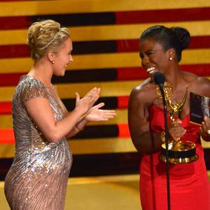 Hayden Panettiere and Uzo Aduba at event of The 66th Primetime Emmy Awards 2014