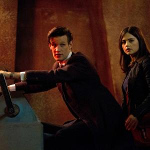 Still of Matt Smith and Jenna Coleman in Doctor Who The Rings of Akhaten 2013