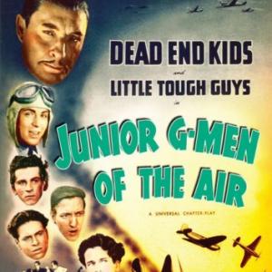 Lionel Atwill, Gabriel Dell, Huntz Hall, Billy Halop and Bernard Punsly in Junior G-Men of the Air (1942)