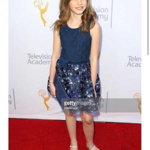 Mila Brener at the 67th Emmy Awards winning for 