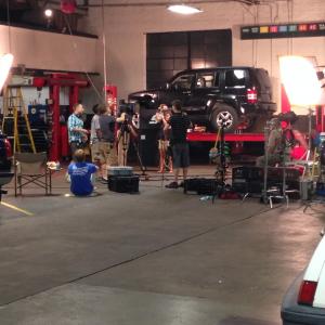 Lighting Designer with Rick Kelly of Indiegrip for CC Automotive Repair Pilot for Syndication