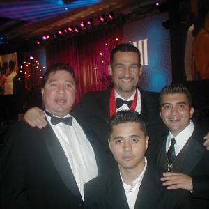 Latin BMI awards 2002. Abel Becerra, Geraldo Valenzuala, Quique Santander.