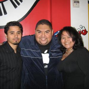 Actor Abel Becerra with wife Monica Becerra, and Comdeian Gabrial Iglesias.